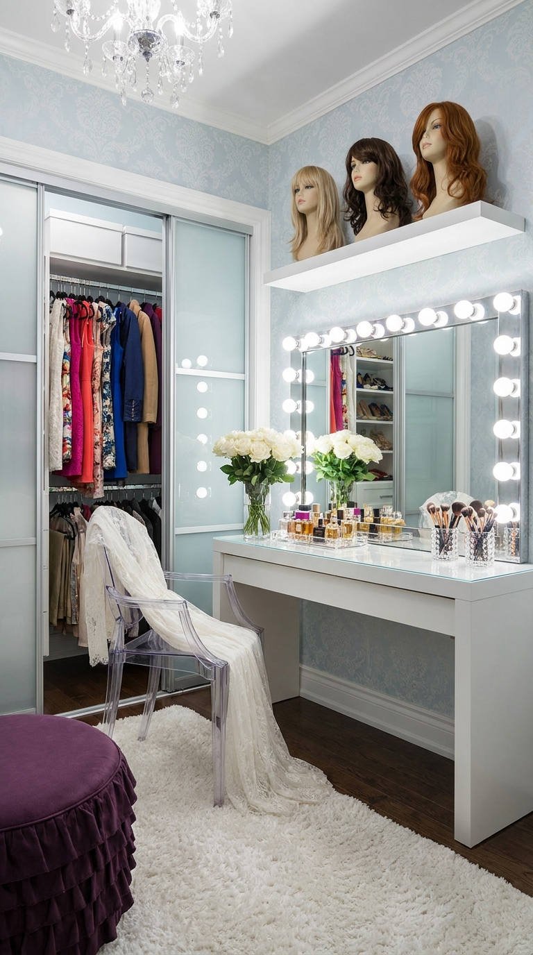 dressing vanity miroir lumineux