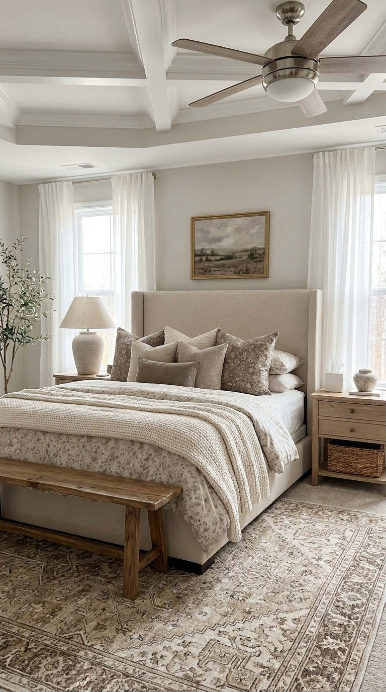 chambre nature lin bois