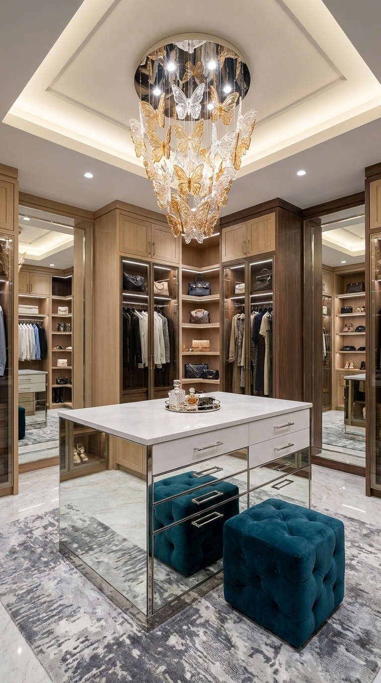 dressing luxe ilot miroirs