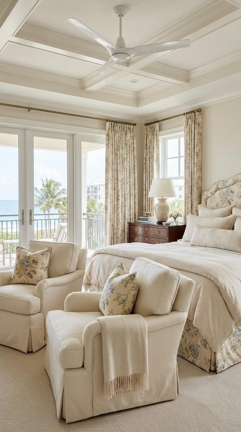 chambre bord mer creme