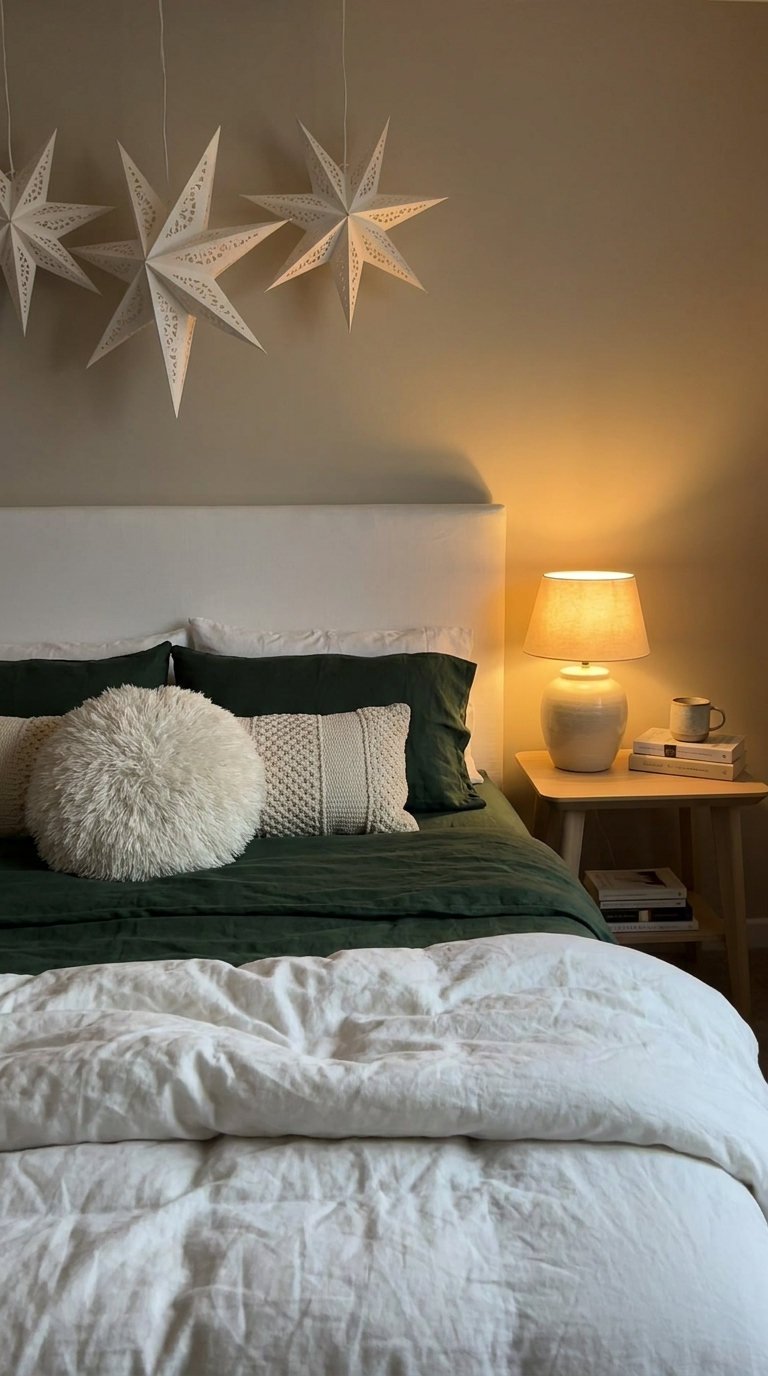vert olive etoiles lampe