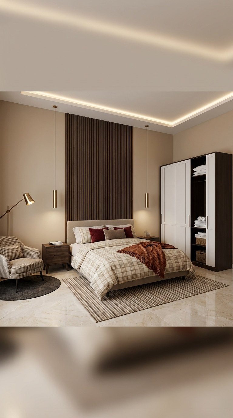 chambre luxe tasseaux plafond