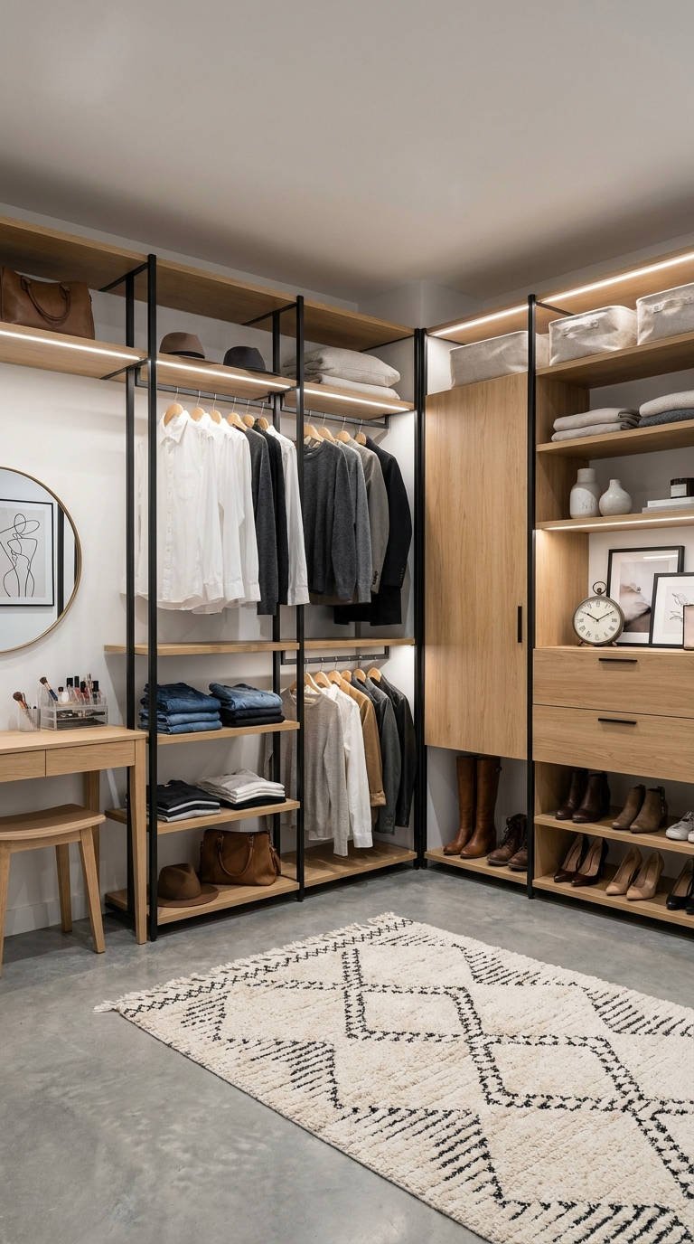 dressing atelier bois metal