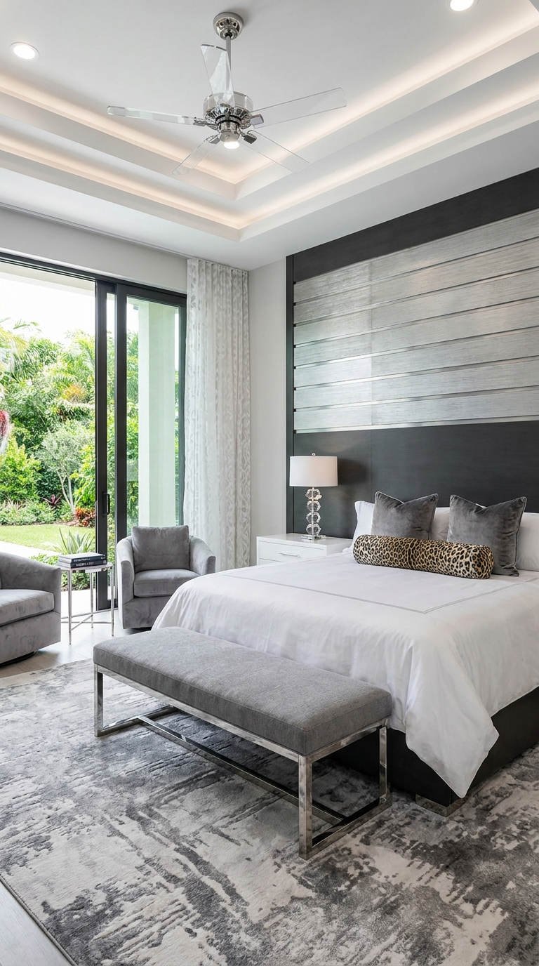 suite graphite lit blanc