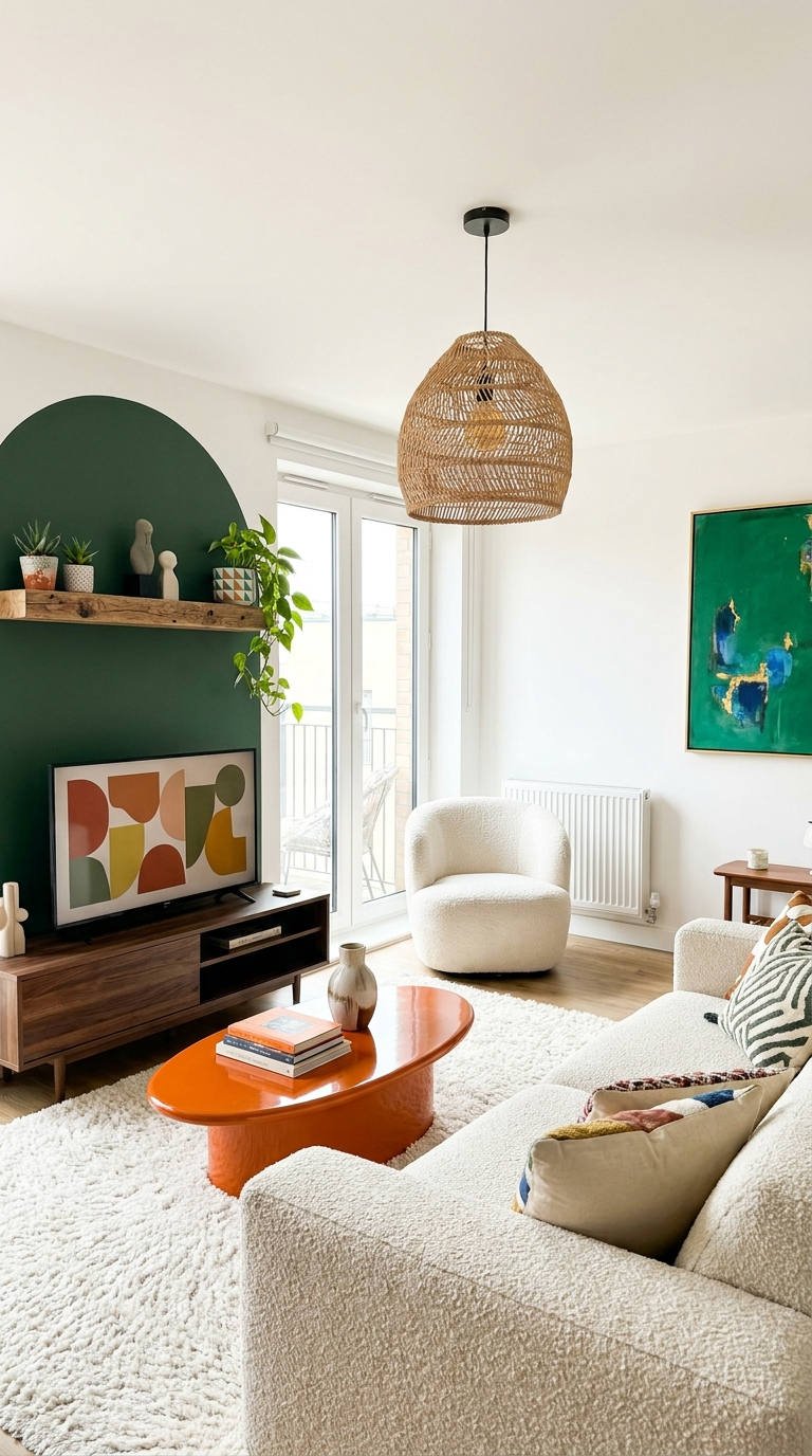 salon vert orange pop