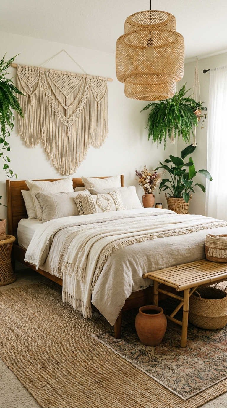 chambre macrame xxl bambou