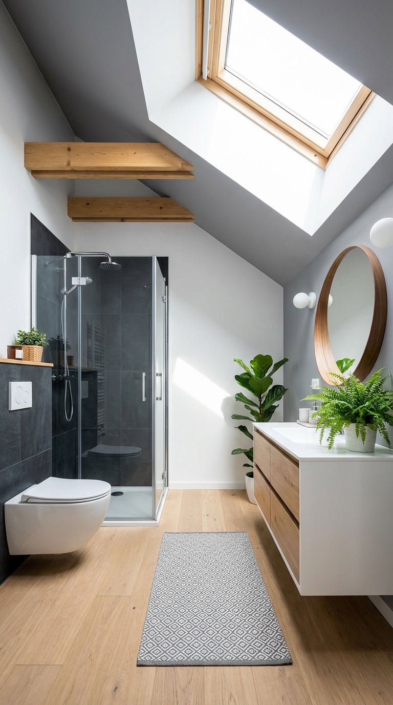 salle bain sous pente
