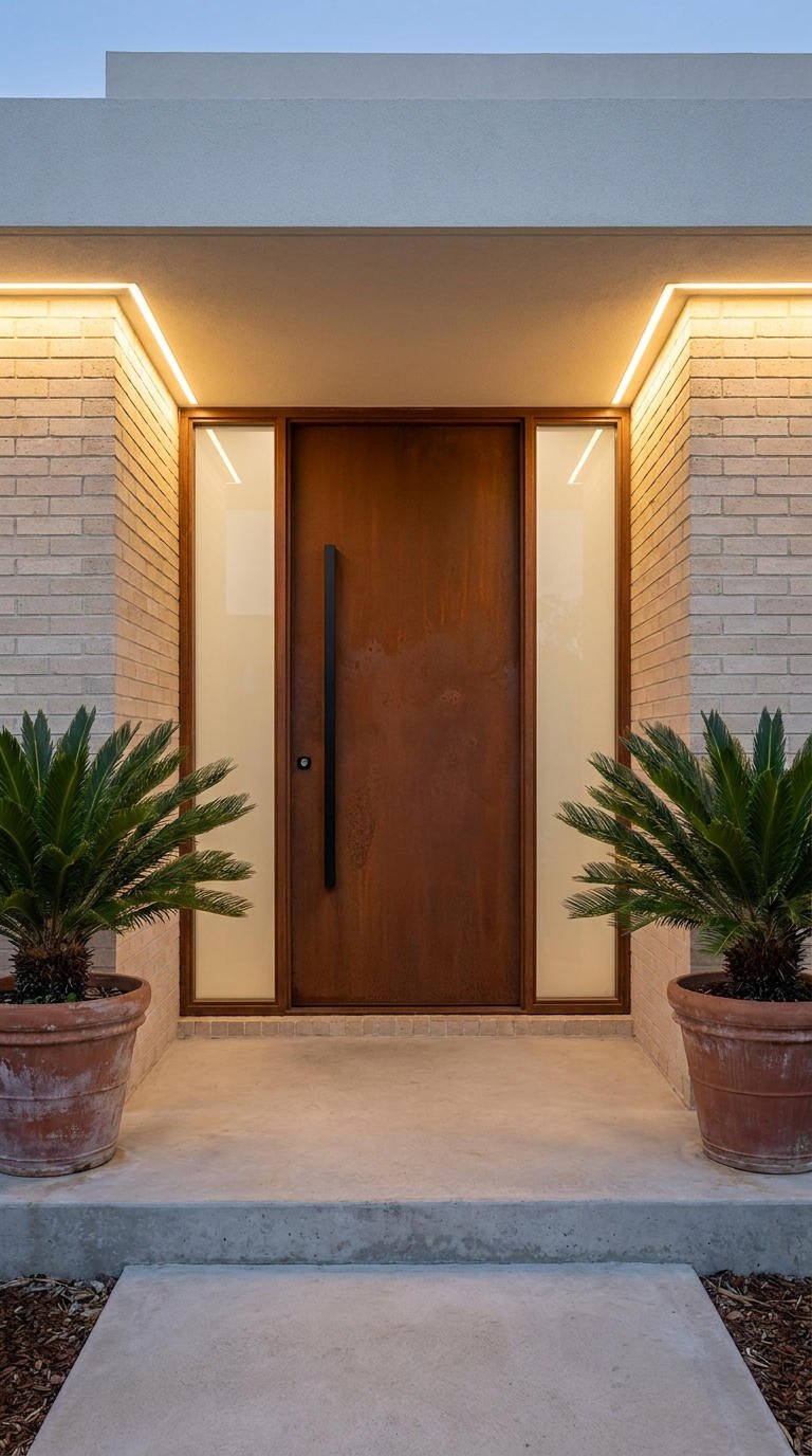 porte bois vitrages led